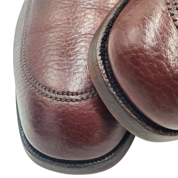 Vintage The Florsheim Men\'s size 9.5 Brown Leather Lace Up Oxford Dress Shoes main image 4